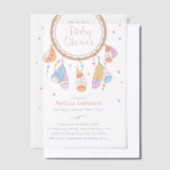 Tribal Drocatcher Boho Baby shower Vellum Uitnodigingen (Offset)