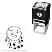 Tribal Drocatcher Boho Bedankt Zelfinktende Stempel (In situ)