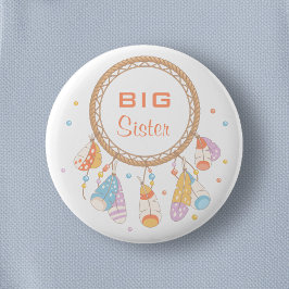 Tribal Drocatcher Boho Big Sister Ronde Button 5,7 Cm