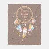 Tribal Drocatcher Boho Brown Quote Fleece Deken (Voorkant)