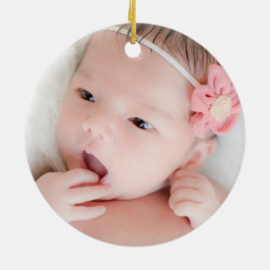 Tribal Drocatcher Boho New Baby Keepomwille Keramisch Ornament (Achterkant)