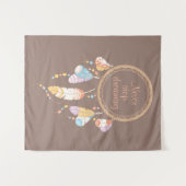 Tribal Drocatcher Boho Quote Brown Wandkleed (Voorkant (horizontaal))