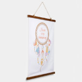 Tribal Drocatcher Boho Quote Hangend Wandkleed (Gebogen)