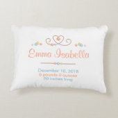 Tribal Drocatcher New Baby Name Birth Keepslag Accent Kussen (Achterkant)