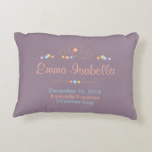 Tribal Drocatcher New Baby Name Birth Keepslag Accent Kussen (Achterkant)