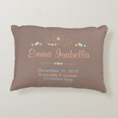 Tribal Drocatcher New Baby Name Birth Keepslag Accent Kussen (Achterkant)