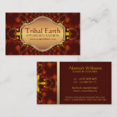 Tribal Earth Eco Mode Art Visitekaartje (Voorkant / Achterkant)