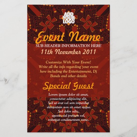 Tribal Earth Event Flyer (Voorkant)