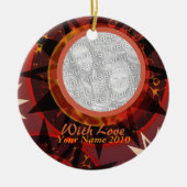 Tribal Earth Family Photo Ornament (Voorkant)