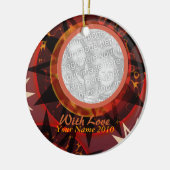 Tribal Earth Family Photo Ornament (Links)