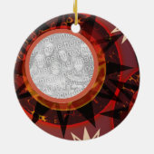 Tribal Earth Family Photo Ornament (Achterkant)