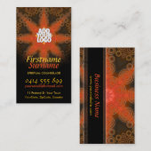 Tribal Earth Star New age Art Visitekaartjes (Voorkant / Achterkant)