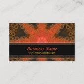 Tribal Earth Star New age Art Visitekaartjes (Achterkant)