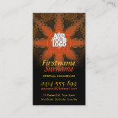 Tribal Earth Star New age Art Visitekaartjes (Voorkant)