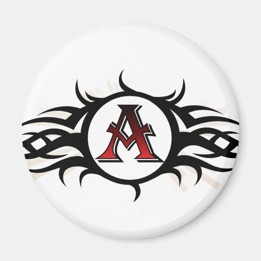 Tribal een ronde magneet (Voorkant)