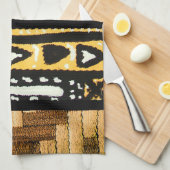 Tribal Elegance: Geweven symboliek Theedoek (Quarter Fold)