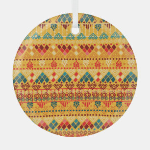 Tribal elementen, veelzijdig naadloos patroon. glas ornament