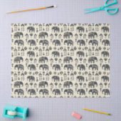 Tribal Elephant Boho Pattern (1) Tissuepapier (Craft)