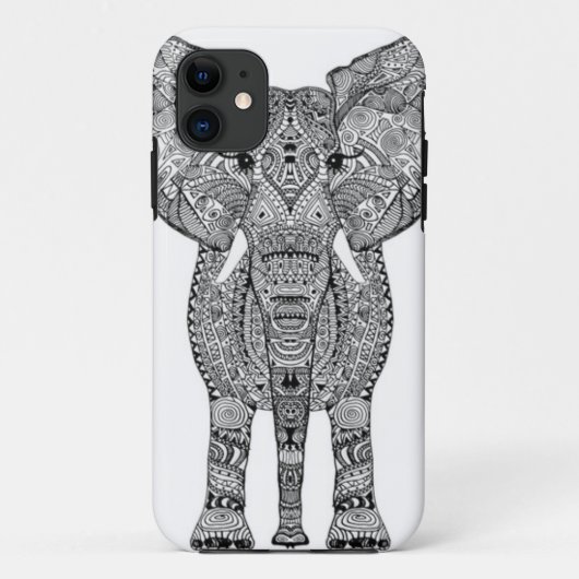 Tribal Elephant iPhone Case (Achterkant)