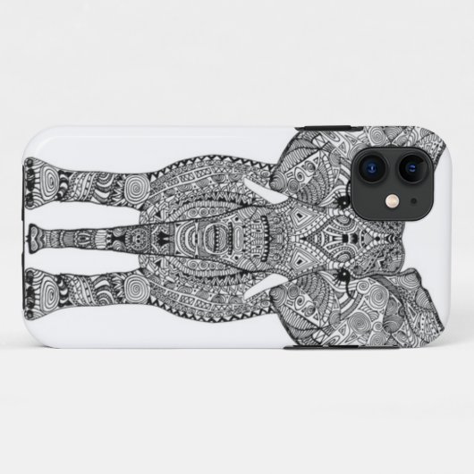 Tribal Elephant iPhone Case (Achterkant (horizontaal))
