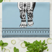 Tribal Elephant Kitchen Towel Theedoek (Gevouwen)