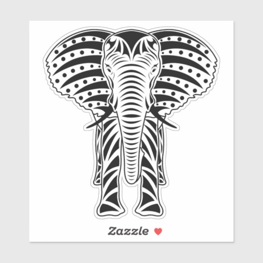 Tribal Elephant Sticker (Vel)