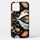 Tribal Elephant: Waterverf Paisley Pattern. Case-Mate iPhone Case (Achterkant)