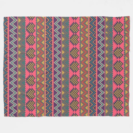 Tribal Energy Blanket – Bold & Cosy Boho Vibes Fleece Deken (Voorkant (Horizontaal))
