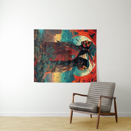 Tribal Essence Art Wandkleed (In Situ (horizontaal))