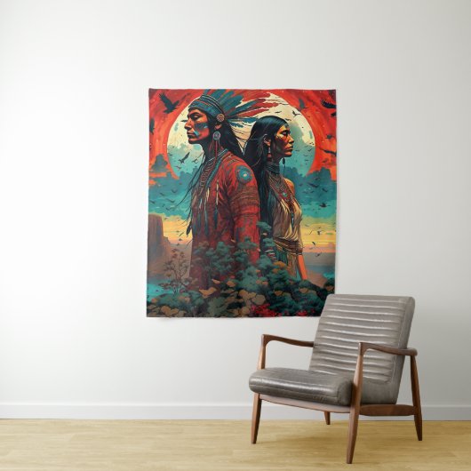 Tribal Essence Art Wandkleed (In situ)