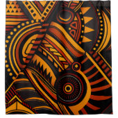 Tribal Ethnic African Abstract Patroon Douchegordijn (Voorkant)