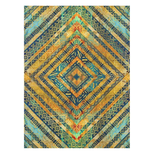 Tribal Ethnic Boho Patroon Tafelkleed (Voorkant)