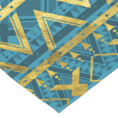 Tribal Ethnic Boho Patroongoud en blauwgroen Korte Tafelloper (Hoek)