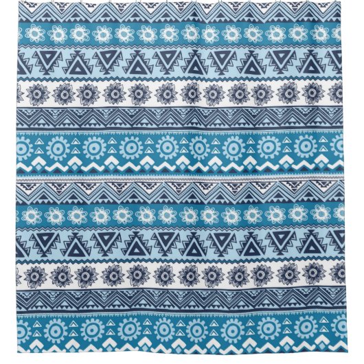 Tribal ethnic seamless pattern douchegordijn (Voorkant)