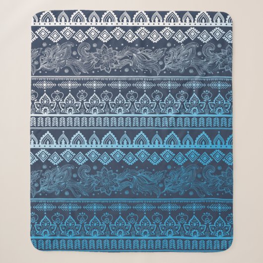 Tribal ethnic seamless sherpa deken (Voorkant)