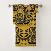 Tribal Ethnic Tattoo Patroon Bad Handdoek (Insitu)