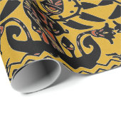 Tribal Ethnic Tattoo Patroon Cadeaupapier (Rol Hoek)