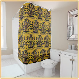 Tribal Ethnic Tattoo Patroon Douchegordijn