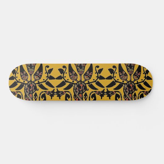 Tribal Ethnic Tattoo Patroon Persoonlijk Skateboard (Horizontaal)