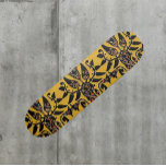 Tribal Ethnic Tattoo Patroon Persoonlijk Skateboard<br><div class="desc">Prachtige tribale tattoo met etnische gevoelens. Goud zwart en donkerrood.</div>