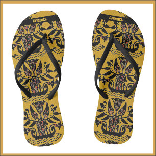 Tribal Ethnic Tattoo Patroon Teenslippers