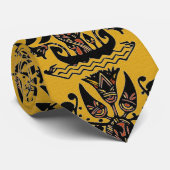 Tribal Ethnic Tattoo Pattern Stropdas (Opgerold)