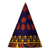 Tribal Ethno: Naadloos patroonontwerp. Feesthoedjes (Links)