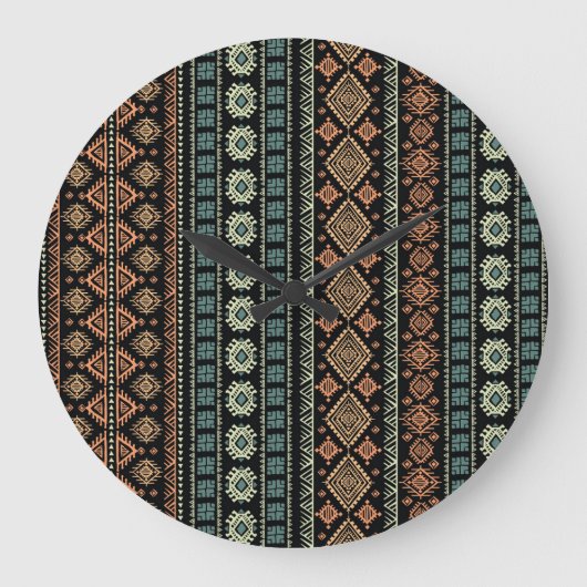Tribal Etnisch Bedrijfspatroon Grote Klok (Voorkant)