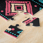 Tribal Etnisch Bedrijfspatroon Legpuzzel (Zijkant)