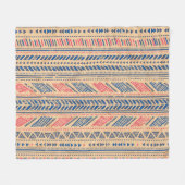 Tribal etnisch: naadloos patroon. fleece deken (Voorkant (Horizontaal))