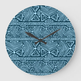 Tribal etnisch, naadloos patroon. grote klok