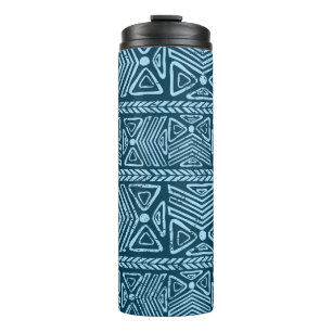 Tribal etnisch, naadloos patroon. thermosbeker
