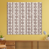 Tribal etnisch naadloos patroonontwerp canvas afdruk (Insitu (Woonkamer))