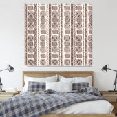 Tribal etnisch naadloos patroonontwerp canvas afdruk (Insitu (Slaapkamer))